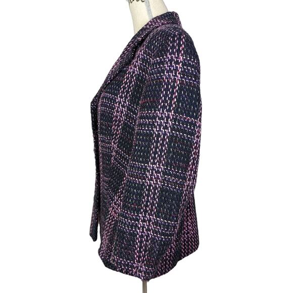 Gerry Weber Tweed Blazer Black and Pink Size 14 - Picture 3 of 15